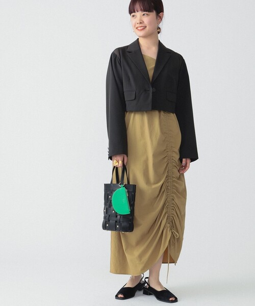 Ray BEAMS（レイビームス）の「RBS / シアー ショルダー ジャケット（テーラードジャケット・レディース・ブラック/シルバー・0/1）」の8枚目の写真