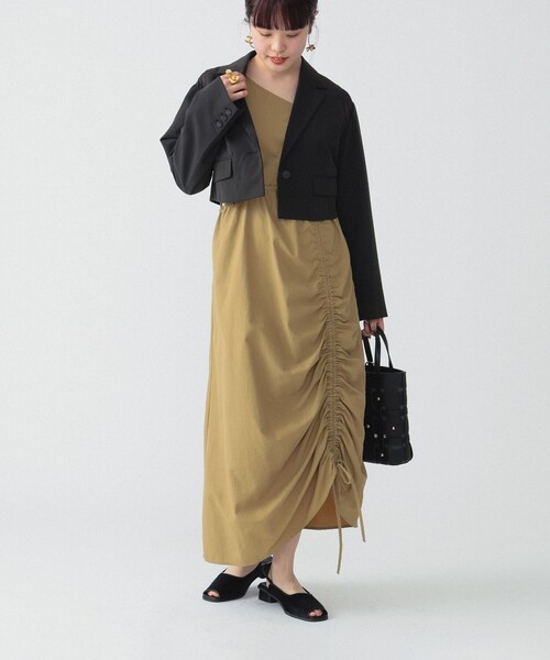 Ray BEAMS（レイビームス）の「RBS / シアー ショルダー ジャケット（テーラードジャケット・レディース・ブラック/シルバー・0/1）」の9枚目の写真