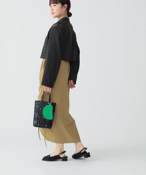 Ray BEAMS（レイビームス）の「RBS / シアー ショルダー ジャケット（テーラードジャケット・レディース・ブラック/シルバー・0/1）」の10枚目の写真