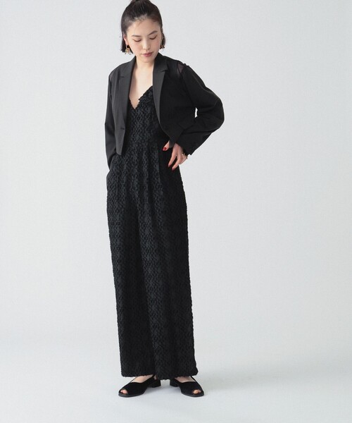 Ray BEAMS（レイビームス）の「RBS / シアー ショルダー ジャケット（テーラードジャケット・レディース・ブラック/シルバー・0/1）」の13枚目の写真