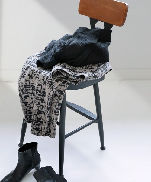 ニュアンス柄ジャガードパンツ（その他パンツ）｜antiqua（アンティカ）