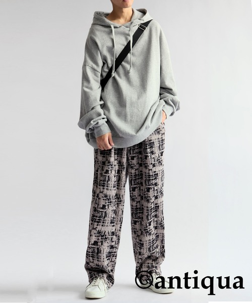 ニュアンス柄ジャガードパンツ（その他パンツ）｜antiqua（アンティカ）