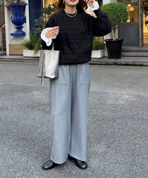 fredy emue | ウールライクスラブクロスセミワイドパンツ(その他パンツ)