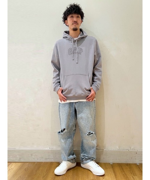 GAP（ギャップ）の「GAPアーチロゴ パーカー(ユニセックス)（パーカー・メンズ・グレー・M/XL/L/XS/S）」の4枚目の写真