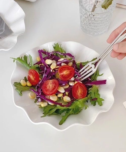 Made in I（メイドインアイ）の「うねうねフリルラウンドプレート（食器・レディース・ホワイト・FREE）」の20枚目の写真