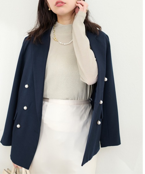 natural couture(ナチュラルクチュール)の「ラメフライスプチハイプルオーバー(Tシャツ/カットソー・レディース・ブラック/シルバー/ゴールド・FREE)」の17枚目の写真