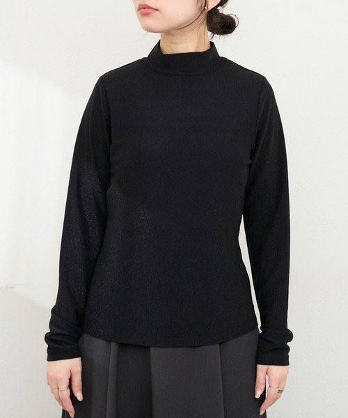 natural couture(ナチュラルクチュール)の「ラメフライスプチハイプルオーバー(Tシャツ/カットソー・レディース・ブラック/シルバー/ゴールド・FREE)」の21枚目の写真