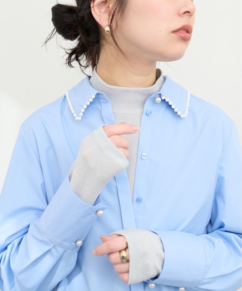 natural couture(ナチュラルクチュール)の「ラメフライスプチハイプルオーバー(Tシャツ/カットソー・レディース・ブラック/シルバー/ゴールド・FREE)」の10枚目の写真