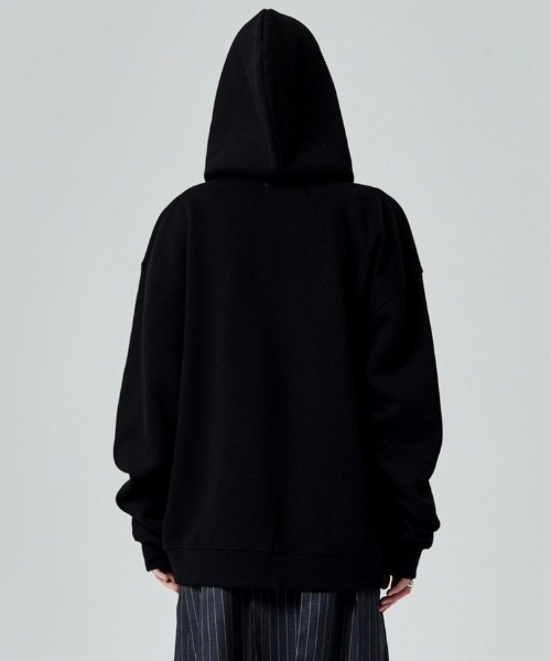 runningHIGH（ランニングハイ）の「【runningHIGH】LETTERING ZIP UP HOODIE（パーカー・レディース・グレー/カモフラージュ/ブラック・ONE SIZE）」の9枚目の写真