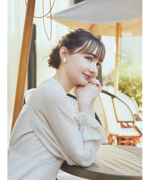 earth music&ecology（アースミュージックアンドエコロジー）の「シアードットドッキングワンピース（ドレス・レディース・ブラック/ベージュ・S/M）」の14枚目の写真