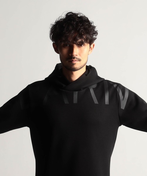 NICOLE CLUB FOR MEN（ニコルクラブフォーメン）の「ビッグロゴプリント５分袖パーカー（ベスト・メンズ・その他/ブラック/ミント/オレンジ系/アッシュグレー/オフホワイト・MEDIUM/X-LARGE/LARGE）」の19枚目の写真