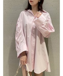 SNIDEL | オーバーサイズシャツミニワンピース(ワンピース)