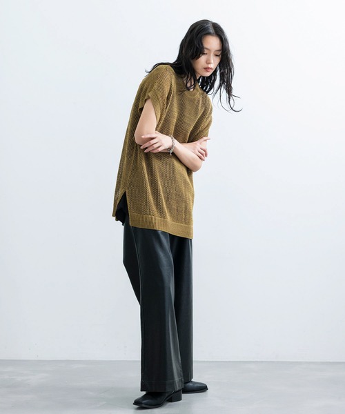 JUNRED(ジュンレッド)の「ヴィンテージウォッシュレザーワイドフレアパンツ(その他パンツ・メンズ・ブラック・L/M/S)」の21枚目の写真