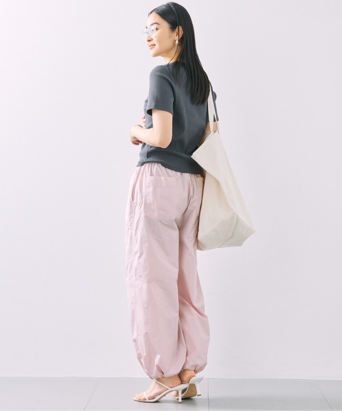 BABYLONE(バビロン)の「ドロストイージーワイドパンツ(その他パンツ・レディース・ベビーピンク/ライトベージュ・フリー)」の5枚目の写真