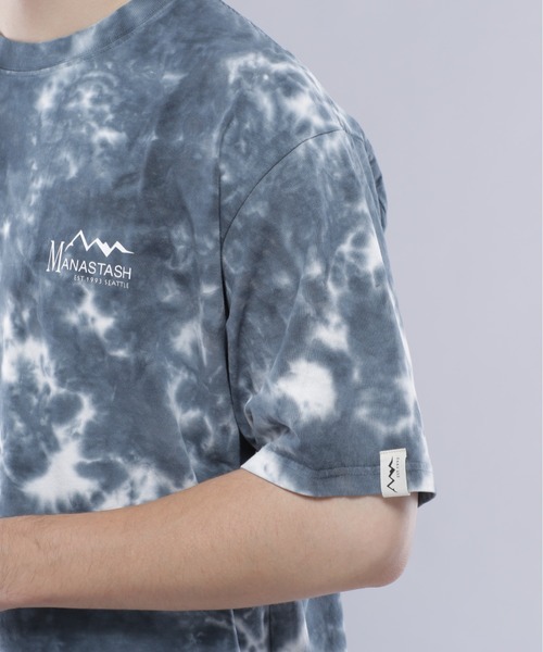 MANASTASH(マナスタッシュ)の「MANASTASH/マナスタッシュ/TIE DYE TEE/タイダイTシャツ(Tシャツ/カットソー・メンズ・サックスブルー/レッド/ブラック・M/L/XL/S)」の6枚目の写真