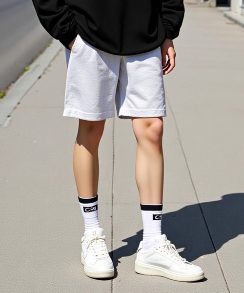 United Athle（ユナイテッドアスレ）の「【United Athle】8.2オンス スウェット ショーツ (裏パイル) 5199（スウェットパンツ・メンズ・インディゴブルー/ミント/ブラック/アッシュ/ナチュラル・L/S/XL/M）」の12枚目の写真