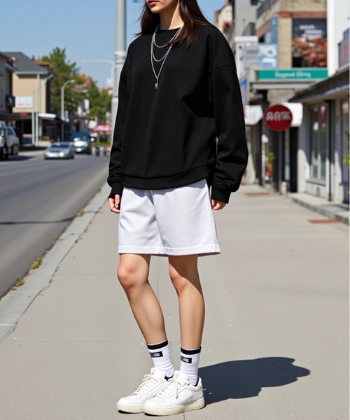 United Athle（ユナイテッドアスレ）の「【United Athle】8.2オンス スウェット ショーツ (裏パイル) 5199（スウェットパンツ・メンズ・インディゴブルー/ミント/ブラック/アッシュ/ナチュラル・L/S/XL/M）」の11枚目の写真