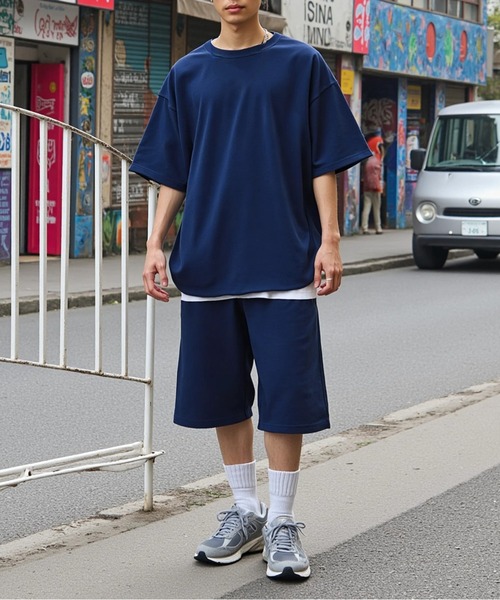 United Athle（ユナイテッドアスレ）の「【United Athle】8.2オンス スウェット ショーツ (裏パイル) 5199（スウェットパンツ・メンズ・インディゴブルー/ミント/ブラック/アッシュ/ナチュラル・L/S/XL/M）」の20枚目の写真