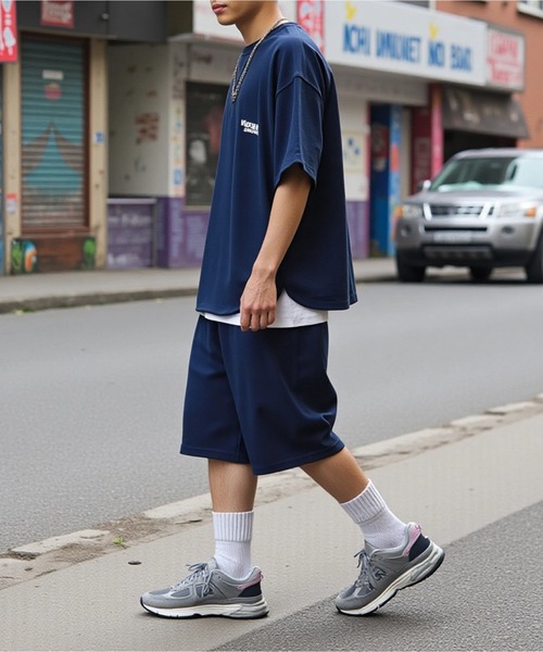 United Athle（ユナイテッドアスレ）の「【United Athle】8.2オンス スウェット ショーツ (裏パイル) 5199（スウェットパンツ・メンズ・インディゴブルー/ミント/ブラック/アッシュ/ナチュラル・L/S/XL/M）」の22枚目の写真