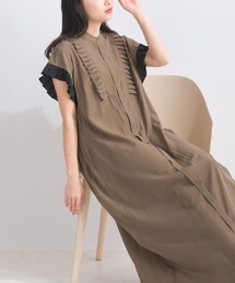 LUGIVA（ルギヴァ）の「フロントプリーツ比翼ワンピース（ワンピース・レディース）」