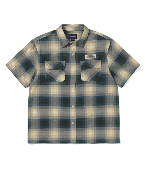 thisisneverthat(ディスイズネバーザット)の「Ombre Check S/S Shirt(シャツ/ブラウス・メンズ・ブラウン/グリーン・L/M/S/XL)」の2枚目の写真
