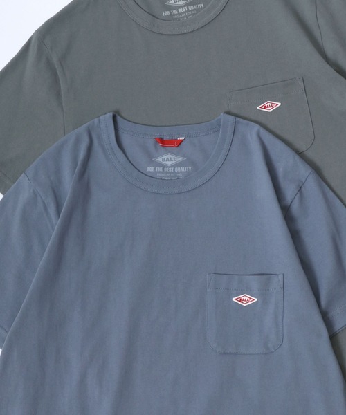 BALL(ボール)の「BALL/ボール POCKET SS TEE/ヘビーウェイト天竺 ミニロゴワッペン ワンポイント刺繍 ポケット 半袖Tシャツ/レディース メンズ(Tシャツ/カットソー・メンズ・モカ/ネイビー/チャコール/グリーン/レンガ/サックスブルー/ブラック/オフホワイト/グレー・M/L/LL)」の8枚目の写真
