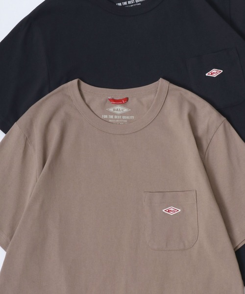 BALL(ボール)の「BALL/ボール POCKET SS TEE/ヘビーウェイト天竺 ミニロゴワッペン ワンポイント刺繍 ポケット 半袖Tシャツ/レディース メンズ(Tシャツ/カットソー・メンズ・モカ/ネイビー/チャコール/グリーン/レンガ/サックスブルー/ブラック/オフホワイト/グレー・M/L/LL)」の5枚目の写真