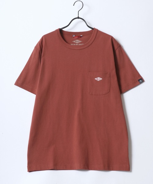 BALL(ボール)の「BALL/ボール POCKET SS TEE/ヘビーウェイト天竺 ミニロゴワッペン ワンポイント刺繍 ポケット 半袖Tシャツ/レディース メンズ(Tシャツ/カットソー・メンズ・モカ/ネイビー/チャコール/グリーン/レンガ/サックスブルー/ブラック/オフホワイト/グレー・M/L/LL)」の15枚目の写真
