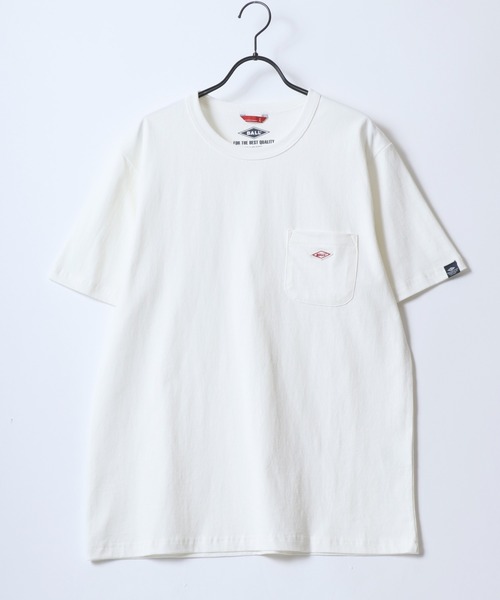 BALL(ボール)の「BALL/ボール POCKET SS TEE/ヘビーウェイト天竺 ミニロゴワッペン ワンポイント刺繍 ポケット 半袖Tシャツ/レディース メンズ(Tシャツ/カットソー・メンズ・モカ/ネイビー/チャコール/グリーン/レンガ/サックスブルー/ブラック/オフホワイト/グレー・M/L/LL)」の19枚目の写真
