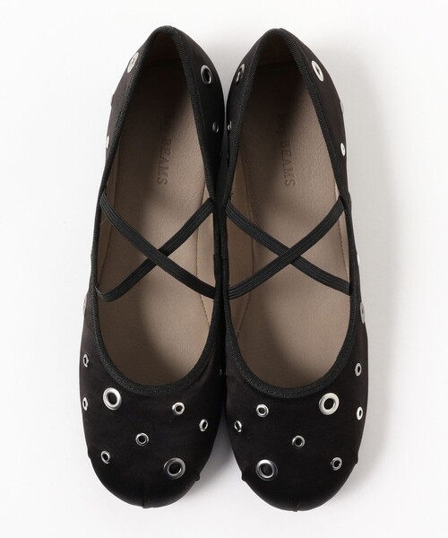 Ray BEAMS（レイビームス）の「Ray BEAMS / アイレット シューズ（バレエシューズ・レディース・ブラック/ピンク・36/37/38/39）」の6枚目の写真