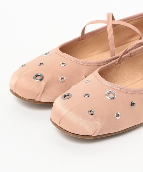 Ray BEAMS（レイビームス）の「Ray BEAMS / アイレット シューズ（バレエシューズ・レディース・ブラック/ピンク・36/37/38/39）」の8枚目の写真