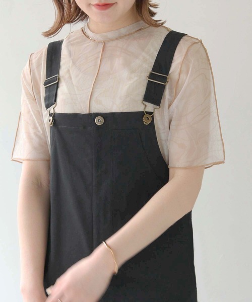 HER CLOSET（ハークローゼット）の「【shemoshelly】ミリタリージャンパースカート（ジャンパースカート・レディース・アイボリー/ブラック/ベージュ・M）」の18枚目の写真