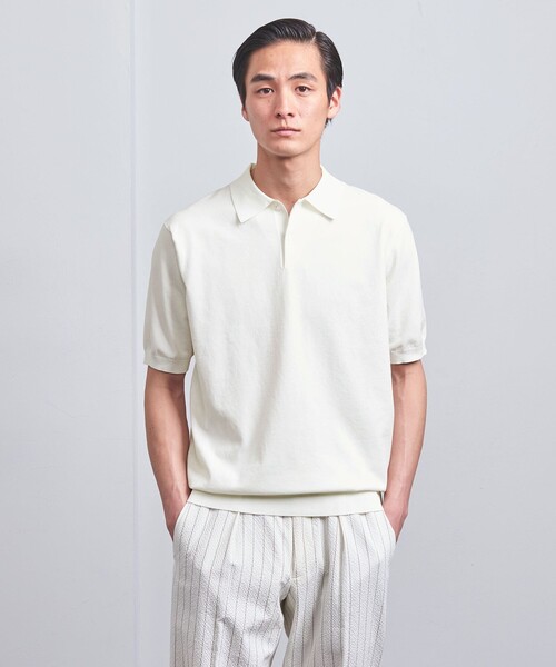 コットン ポリエステル ショートスリーブ　ニット ポロシャツ UNITED ARROWS（ユナイテッドアローズ）の「コットン