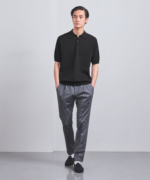 コットン ポリエステル ショートスリーブ　ニット ポロシャツ UNITED ARROWS（ユナイテッドアローズ）の「コットン