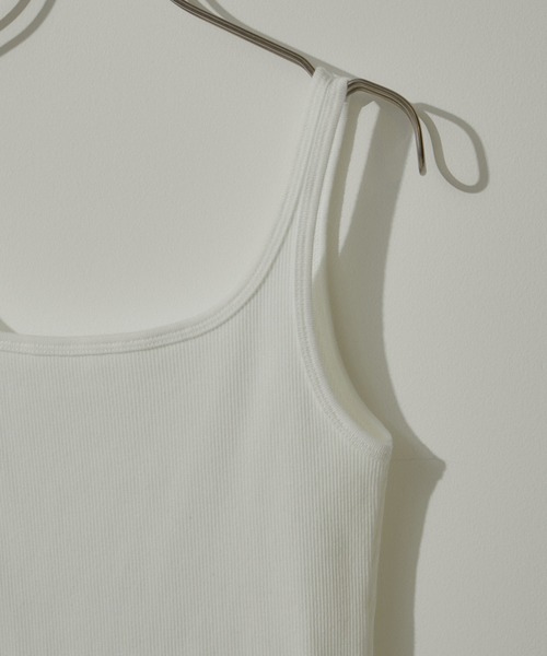 SALON adam et rope'（サロン アダム エ ロペ）の「【雑誌掲載】KINANファームリーリブタンクトップ（タンクトップ・レディース・レッド/オフホワイト/ブラック/カーキ・FREE）」の14枚目の写真