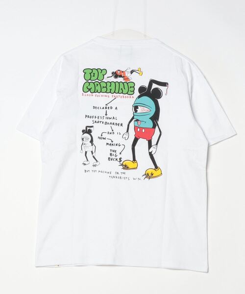 インディ　トイマシーン　スケボー　Tシャツ　Toymachine 白　M セール】TOY MACHINE/トイマシーン Tシャツ オーバーサイズ DESI