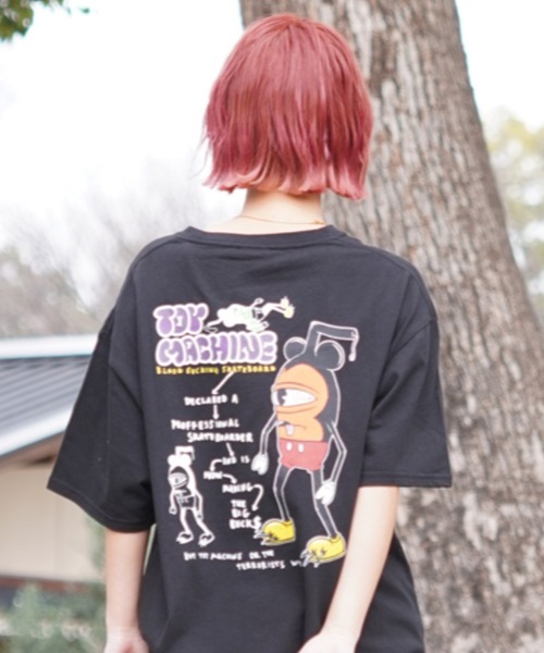 TOY MACHINE(トイ マシーン)の「TOY MACHINE/トイマシーン Tシャツ オーバーサイズ DESI LTD MTMSEST18(Tシャツ/カットソー・レディース・ブラック/グリーン/ホワイト・M/L)」の3枚目の写真
