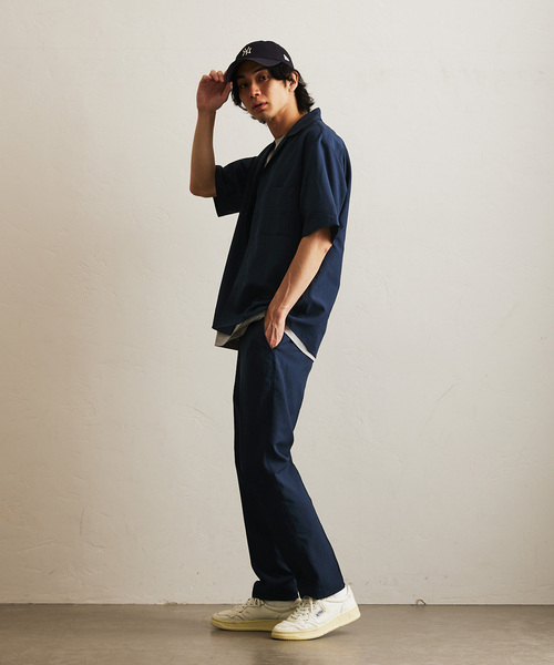 417 EDIFICE（フォーワンセブンエディフィス）の「【Plan Tech】スリムパンツ（スラックス・メンズ・グリーン/ネイビー/ブルー系その他/チャコールグレー/ベージュ・SMALL/MEDIUM/LARGE/X-LARGE）」の9枚目の写真