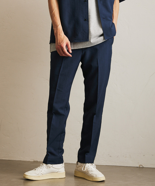 417 EDIFICE（フォーワンセブンエディフィス）の「【Plan Tech】スリムパンツ（スラックス・メンズ・グリーン/ネイビー/ブルー系その他/チャコールグレー/ベージュ・SMALL/MEDIUM/LARGE/X-LARGE）」の7枚目の写真