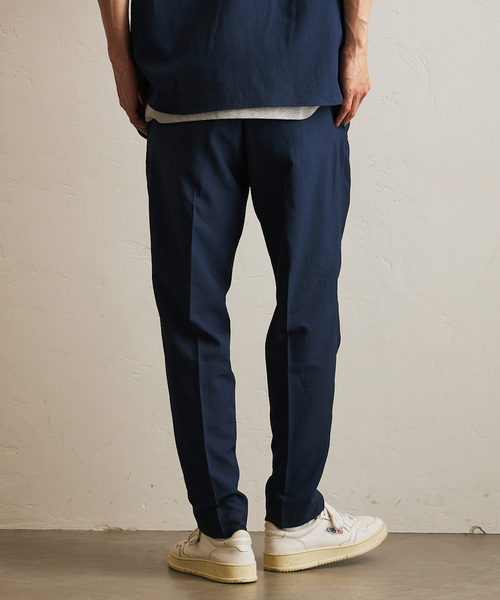 417 EDIFICE（フォーワンセブンエディフィス）の「【Plan Tech】スリムパンツ（スラックス・メンズ・グリーン/ネイビー/ブルー系その他/チャコールグレー/ベージュ・SMALL/MEDIUM/LARGE/X-LARGE）」の6枚目の写真