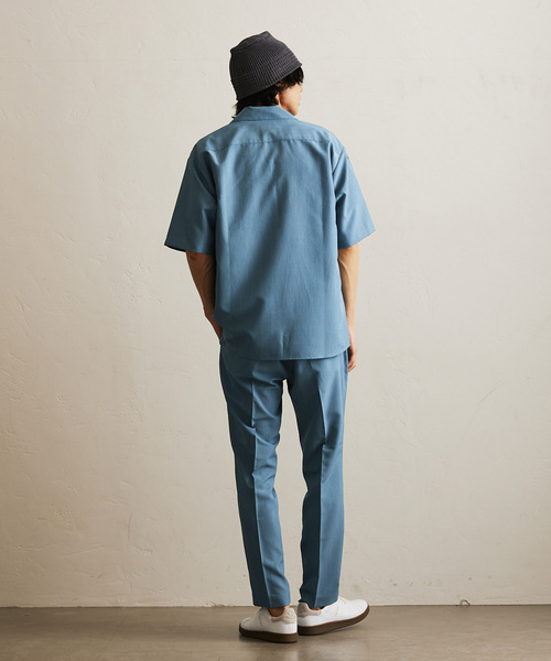 417 EDIFICE（フォーワンセブンエディフィス）の「【Plan Tech】スリムパンツ（スラックス・メンズ・グリーン/ネイビー/ブルー系その他/チャコールグレー/ベージュ・SMALL/MEDIUM/LARGE/X-LARGE）」の16枚目の写真