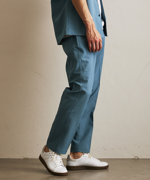 417 EDIFICE（フォーワンセブンエディフィス）の「【Plan Tech】スリムパンツ（スラックス・メンズ・グリーン/ネイビー/ブルー系その他/チャコールグレー/ベージュ・SMALL/MEDIUM/LARGE/X-LARGE）」の13枚目の写真