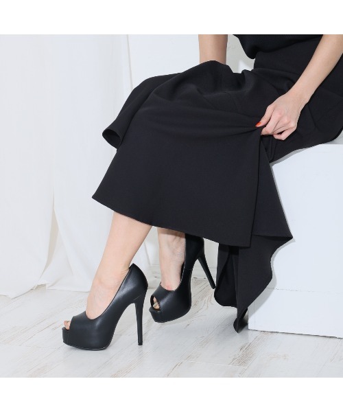 DEMETER(デメテル)の「クッションインソール 厚底 ピンヒール オープントゥパンプス(パンプス・レディース・シルバー/ブラック系その他3/ブラック系その他2/ホワイト/ブラック/ブラック系その他・S/M/L/LL)」の10枚目の写真