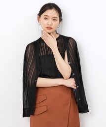 OPAQUE.CLIP | 【大草直子さんコラボ】シアーニットカーディガン(カーディガン/ボレロ)