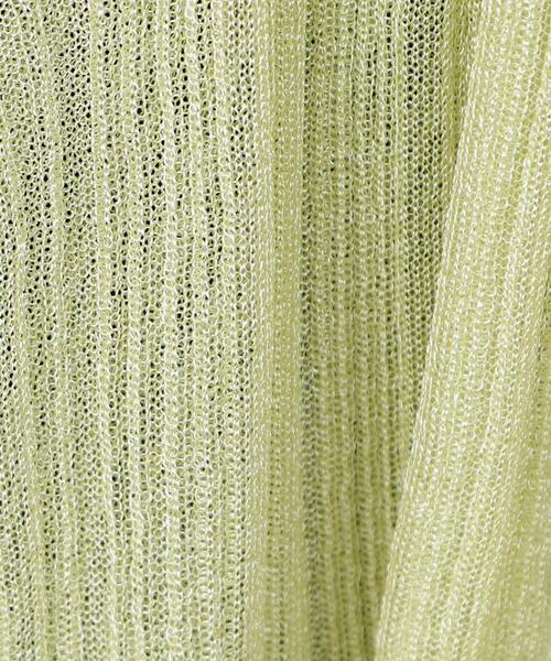 OPAQUE.CLIP（オペークドットクリップ）の「◆【大草直子さんコラボ】シアーニットカーディガン（カーディガン/ボレロ・レディース・ブラック/ベージュ/イエロー・36/40/38）」の14枚目の写真