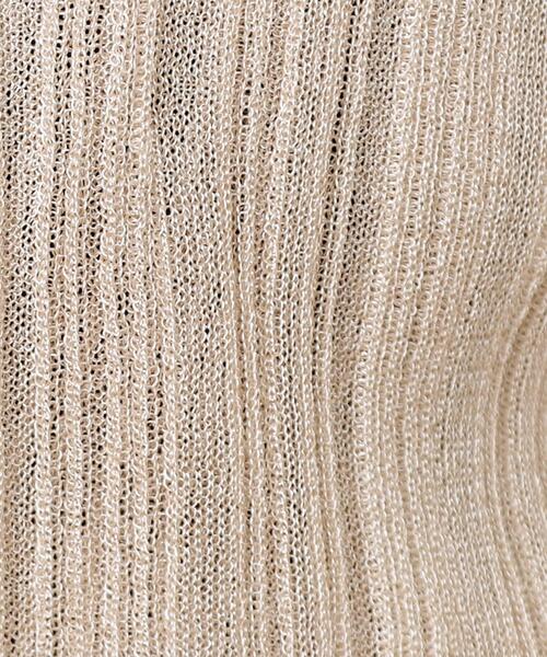 OPAQUE.CLIP（オペークドットクリップ）の「◆【大草直子さんコラボ】シアーニットカーディガン（カーディガン/ボレロ・レディース・ブラック/ベージュ/イエロー・36/40/38）」の18枚目の写真