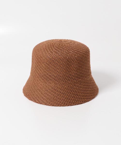 ITEMS URBANRESEARCH（アイテムズ アーバンリサーチ）の「ガラアミバケットハット（ハット・レディース・アイボリー/ブラック/キャメル・-）」の11枚目の写真