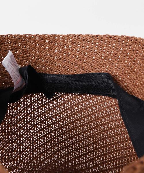 ITEMS URBANRESEARCH（アイテムズ アーバンリサーチ）の「ガラアミバケットハット（ハット・レディース・アイボリー/ブラック/キャメル・-）」の14枚目の写真