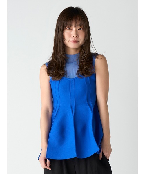 大人気！まとめ一覧 LILY BROWN（リリーブラウン）の「ノースリペプラムニット トップス