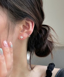 ARCHIVER（アーカイバ）の「【Bz】ハートカラーストーンミニピアス/ペア(RZ)（ピアス（両耳用））」